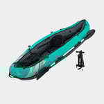 Bestway Uppblåsbar kajak Hydro Force Ventura Elite X1, 280 x 86 40 cm, mintgrön + paddel handpump transportväska förvaringsväska lagningslapp
