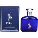 RALPH LAUREN POLO BLUE 75ML FOR HIM - NEW BOXED & SEALED - FREE P&P - UK