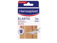 Hansaplast Elastic, 100 X 6 Cm, 1 Styck, Rektangulär, Beige