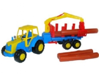 Polesie Majster Tractor with a trailer for transporting logs - 35295 POLESIE
