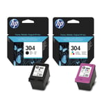 HP 304 Black & Colour Ink Cartridge For ENVY 5010 Printer N9K06AE N9K05AE