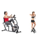 Sunny Health & Fitness Exercise Bikes, Magnetic Recumbent Bike, Stationary Cycling Bike SF-RB4616SSunny Health & Fitness Mini Stepper Machine, Stair Stepper Exercise Equipment - NO. 012-S