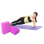 Yoga Block Props Foam Brick Stretching Aid Gym Pilates Exercise Blue