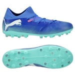 PUMA Future 7 Match MG Formula - Blå/PUMA White/Electric Peppermint, storlek 46