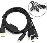 5 in 1 NINTENDO 3DS DSi DSL DSi XL Game Boy WII U USB SYNC CHARGER CABLE LEAD