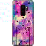 Samsung Galaxy S9+ Transparent Mobilskal Katt på moln