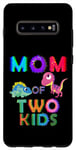 Coque pour Galaxy S10+ Dino Mamasaurus Mamasaurus Maman de deux enfants Mère Femme