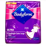 Bodyform Ultra Goodnight Extra Large Sanitary Towels with Wings 27 Pads 3 X 9