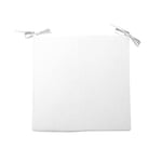 Soleil d'ocre, Alix Dessus de Chaise Imperméabilisé Outdoor Polyester Blanc 40x40x5 cm
