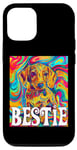 Coque pour iPhone 15 Pro Bestie Dog Best Friend Puppy Love