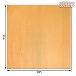 Basswood Plywood 4.0x915x915 mm 5-ply