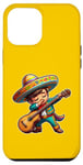 Coque pour iPhone 12 Pro Max Mariachi Costume Cinco de Mayo avec guitare pour enfant