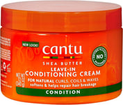 Cantu Shea Butter for Natural Hair Leave in Conditioning Cream, 340 G (Packaging