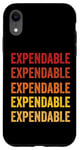 Coque pour iPhone XR Définition consommable, Expendable