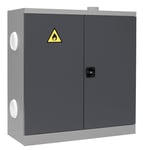 GBP Kemikalieskåp 1040x1000x435mm med 2 hyllplan