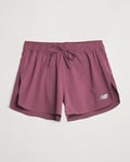 New Balance Running Split Shorts Faded Plum