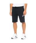 Nike Mens Fleece Sweat Shorts Black Cotton - Size Small