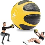 Yes4All Médecine Ball lesté de 3,6 kg avec Code Couleur et Caoutchouc antidérapant pour l'entraînement, Les Exercices de Force Abdominale, l'entraînement d'équilibre et Le Lancer