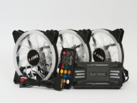 1stCOOL Fan KIT AURA EVO 2 ARGB, 3x Dual Ring fan + controller + fjärrkontroll (KIT-AURA-EVO-2) - 497911