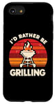 Coque pour iPhone SE (2020) / 7 / 8 I'd Rather Be Grilling Barbecue Grill Cook Barbeque BBQ