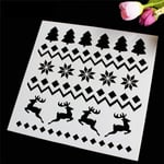 Practical Christmas Trees Cake Stencil Mold Baking Tool Christma 1pc