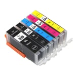 5 Ink Cartridges (5 Set) for Canon PIXMA MG5753, MG7750, TS5051, TS8050