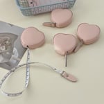 Portable Flexible Ruler Heart Shape Measuring Tape Cute Mini Ruler  Home