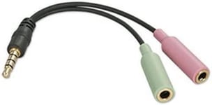 3.5mm Headphone Microphone Jack Splitter Cable 4 Pole Mic Adapter Xbox Adaptor