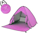 Eplze Automatic Pop Up Beach Tent Instant Portable Quick Sun Shelter for 2-3 Persons (Pink)