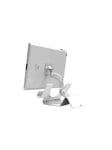 Compulocks Universal Security Tablet Holder White - With Security Coiled Cable Lock and Plate