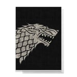 Game of Thrones House Stark Greetings Card - Large Card