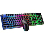 Pack clavier souris gamer ergonomique avec Rétroéclairage coloré