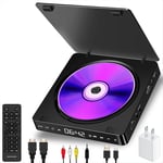 Compact VCD/DVD Player for TV, CD Player for Smart TV Support 1080P Full HD