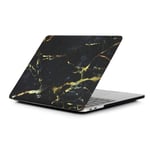 Macbook Pro 15.4-tum 2016 med touch (A1707) skyddsskal plast tryck på - Marmor svart och guld