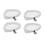 Deals2u365(™) Washable Microfibre Cloth Cleaning Pads for Bissell 23V8E Steam Cleaner Mop (Pack of 4, White)