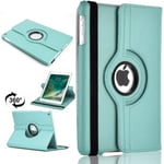 PU Leather Rotate Stand Case Cover For Apple iPad 10.2 2019/2020 8th/7th Gen A2428 A2429 (Sky Blue)