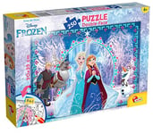 Lisciani, Puzzle pour enfants à partir de 7 ans, 250 pièces, 2 en 1 Double Face Recto / Verso avec le dos à colorier - Disney La Reine de las neiges 52981
