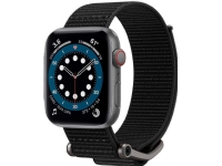 Spigen AMP02465, Klockarmband, Apple, Apple Watch Series 7 (45mm), Apple Watch Series SE / 6 / 5 / 4 (44mm), Apple Watch Series 3 / 2 /..., Nylon, Metall, Silver
