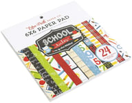 Echo Park Double-Sided Paper Pad 6"X6" 24/Pkg-School Rules, 12 Designs/2 Each