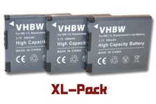 3 x Li-Ion batterie pour caméra Canon Powershot SX420IS, SX420 IS, Digital Ixus 180, 285HS, 285 HS comme NB-11L.
