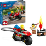 LEGO City Fire Rescue Motorcycle, Motorbike Toy Playset for 4 Plus Year Old... 