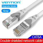 Câble Ethernet Vention Cat6A Câble LAN RJ45 Cat 6a Cordon de raccordement réseau Ethernet pour ordinateur routeur ordinateur portable 0,3 m/1 m/1,5 m/2 m/3 m/40 M, CAT6A Double shield- 0,5 m- Bundle1