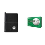 Callaway Unisex scorecard holder, Black, One Size UK & TaylorMade RBZ Soft Dozen Golf Balls, White,2021