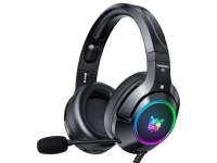 K9 RGB cat ear USB gaming headphones black (wired)