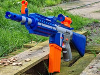 NERF Bullet Soft Dart Gun REAL Laser Sniper Warzone Battle Toy Kids Army Battery
