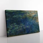 Big Box Art Claude Monet Reflections of Clouds Canvas Wall Art Print Ready to Hang Picture, 76 x 50 cm (30 x 20 Inch), Multi-Coloured