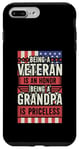 Coque pour iPhone 7 Plus/8 Plus Être un vétéran est un honneur Être un grand-père n'a pas de prix