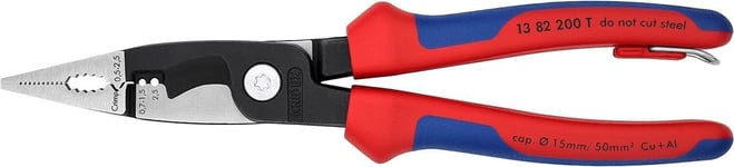 Knipex Pliers for Electrical Installation black atramentized, with multi-compon