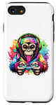 Coque pour iPhone SE (2020) / 7 / 8 Jeux vidéo de jeu singe dye pour garçons et filles