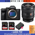 Sony A7S III + FE 24mm F1.4 GM + 2 SanDisk 32GB Extreme PRO UHS-II SDXC 300 MB/s + 2 Sony NP-FZ100 + Guide PDF ""20 TECHNIQUES POUR RÉUSSIR VOS PHOTOS